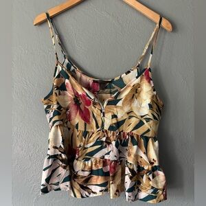 Midnight Bakery | flouncy | floral | tiered | adjustable | tank | s